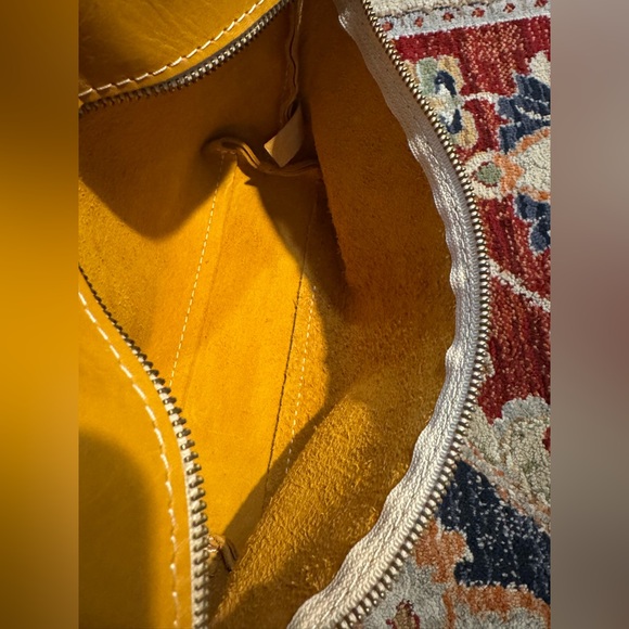 Portland Leather Goods Large Make Up Bag/Pouch Tan Leather - Picture 5 of 7